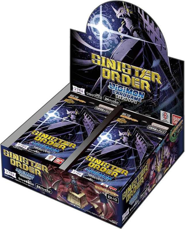  Digimon Card Game Sinister Order EX10 Extra Booster Display mit 24 englischen Packs