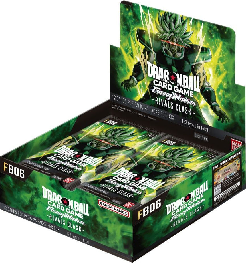 Dragon Ball Super Card Game Fusion World FB06 Rivals Clash Booster Display Englisch mit 24 Packs