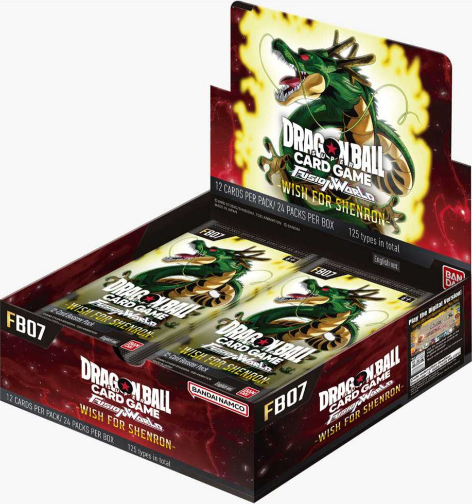  Dragon Ball Super Card Game Fusion World Wish for Shenron FB07 Booster Display Englisch