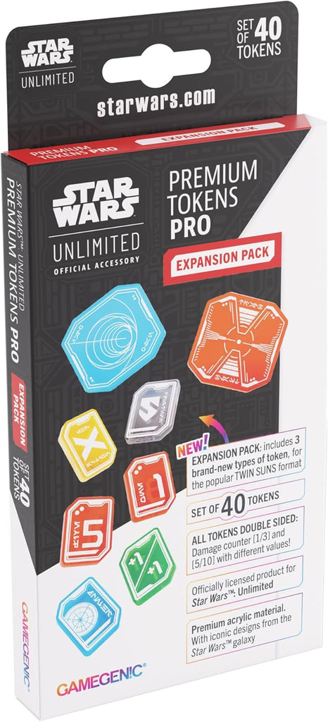 Gamegenic Premium Tokens PRO Expansion Pack – 40 Spielmarker für Star Wars: Unlimited