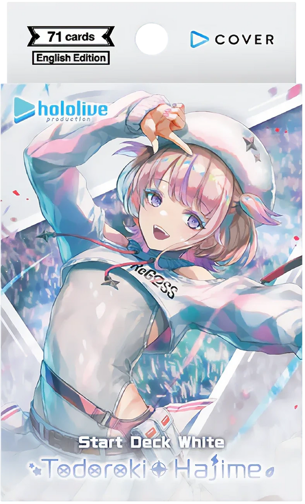 hololive OFFICIAL CARD GAME Start Deck White Todoroki Hajime mit 71 Karten und Countersheet
