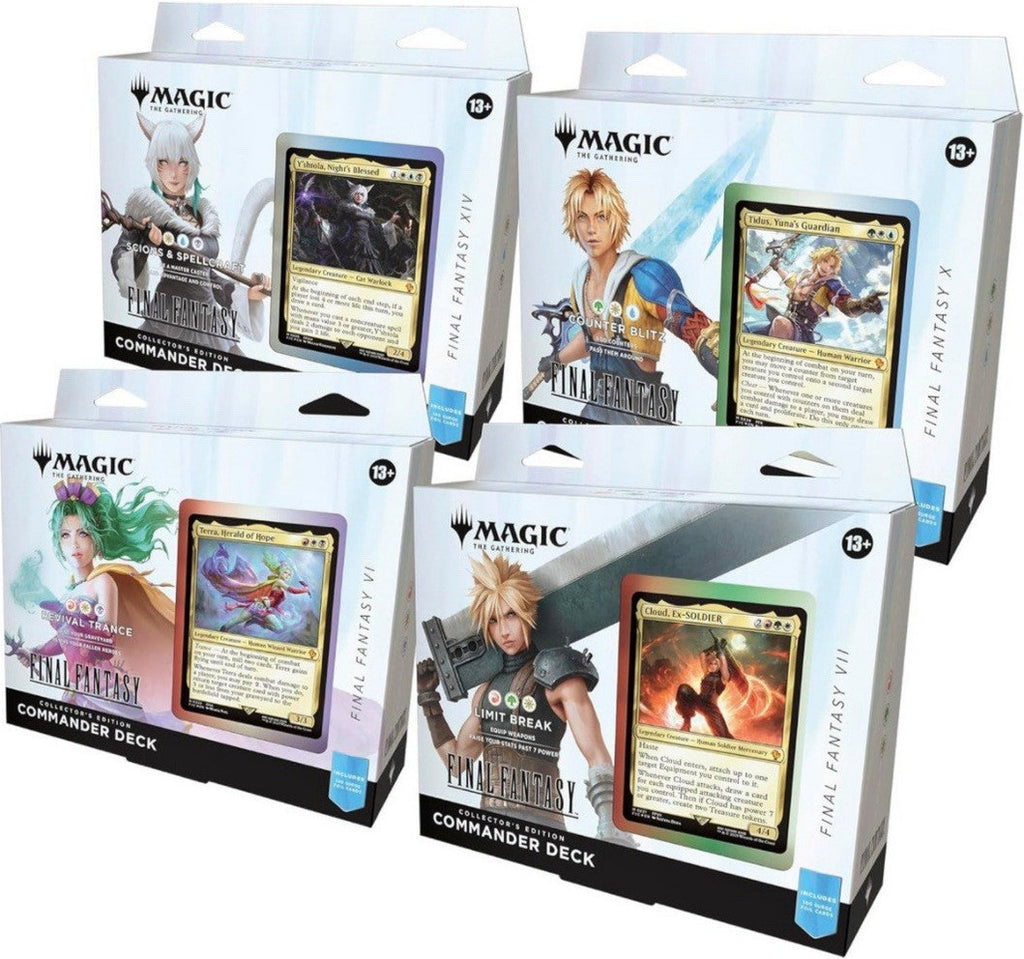 Magic the Gathering Final Fantasy Collector’s Edition Deck Set Englisch mit 4 Surge Foil Commander-Decks