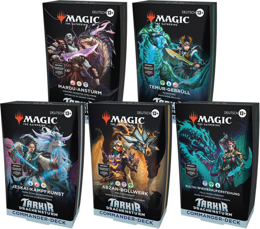 Magic the Gathering Tarkir Drachensturm Commander Deck Set 5 Deutsch
