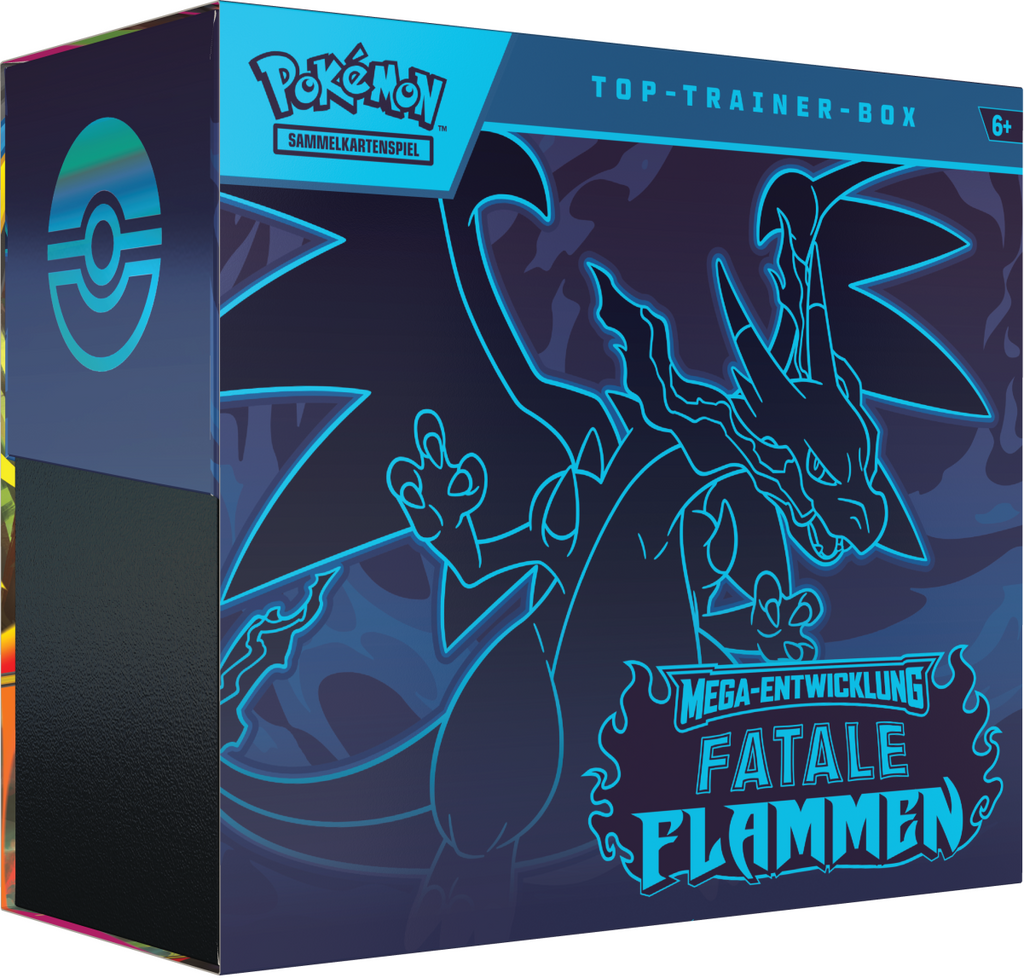 Pokémon Fatale Flammen Top-Trainer-Box Deutsch