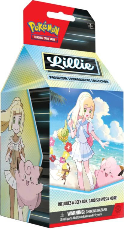 Pokémon Lillie Premium Tournament Collection Englisch – Box mit Promokarten, Zubehör und Boostern