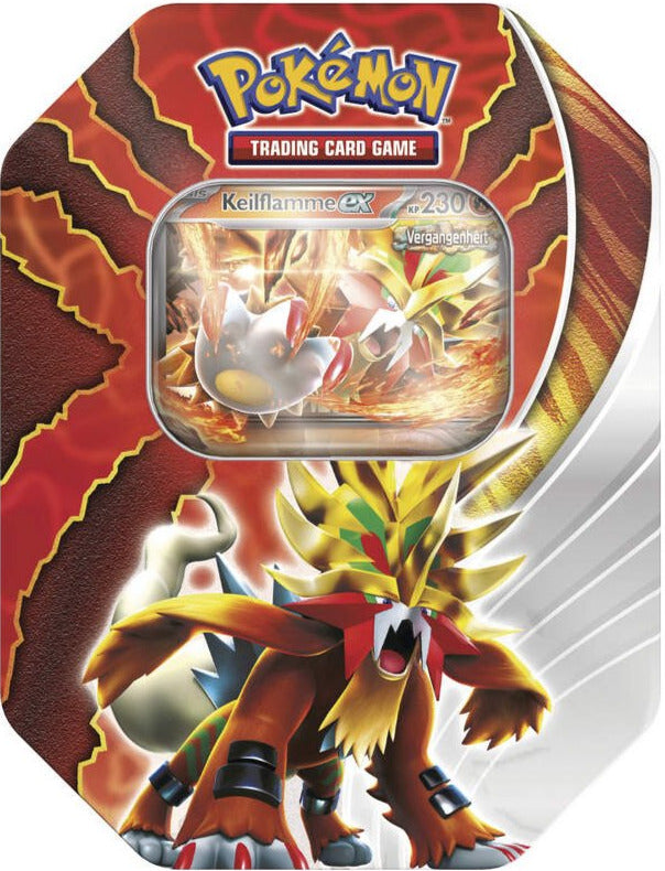  Pokémon Tin Box Keilflamme ex – Paradox Schicksale – Deutsch
