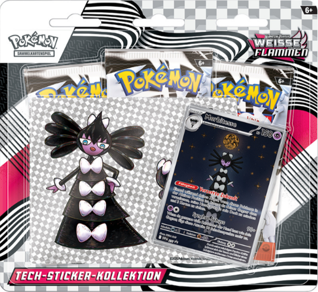 Pokémon Morbitesse Tech Sticker Kollektion – mit Promokarte & Stickern – Deutsch