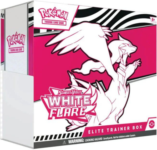Pokémon White Flare Elite Trainer Box Englisch mit Boostern, Promo-Karte und Zubehör