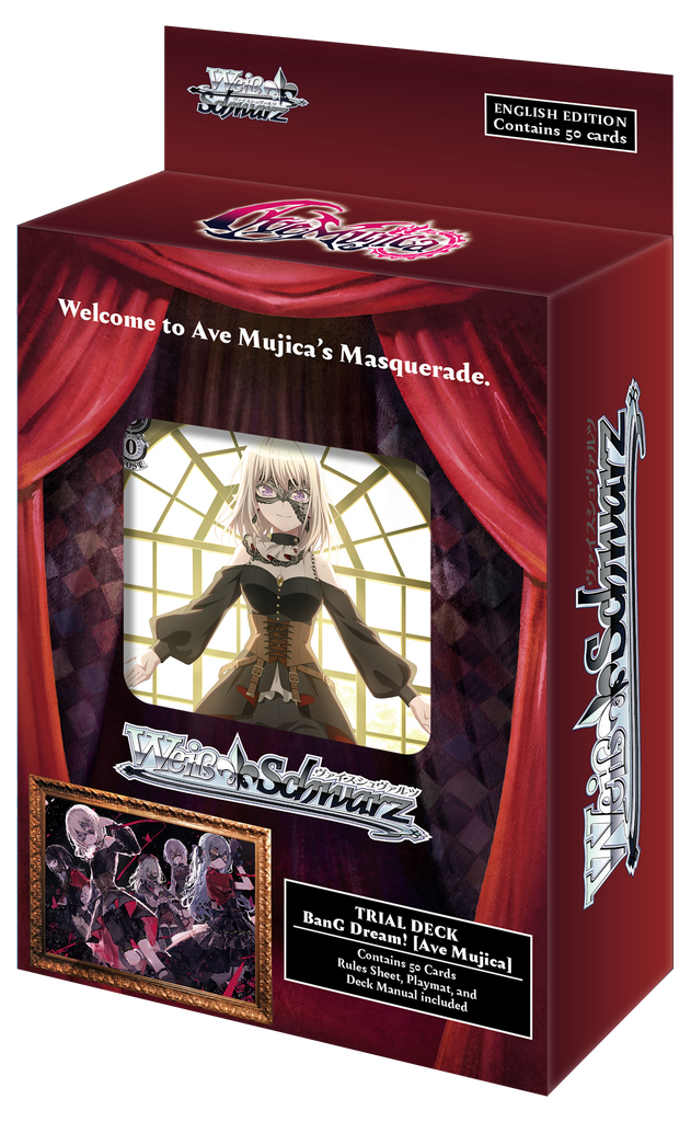  Weiß Schwarz BanG Dream! Ave Mujica Trial Deck – Englisch – Starterdeck für Einsteiger