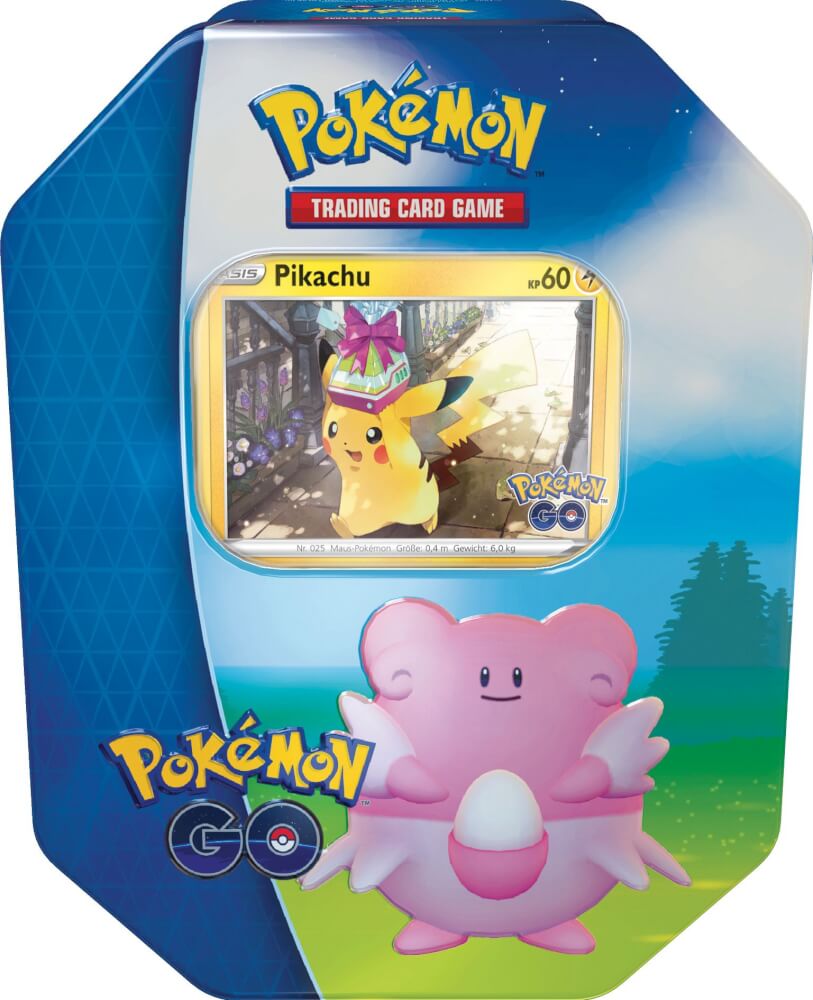 Pokémon GO Tin Box Heiteira Deutsch – Box mit Promokarten und 4 Boostern